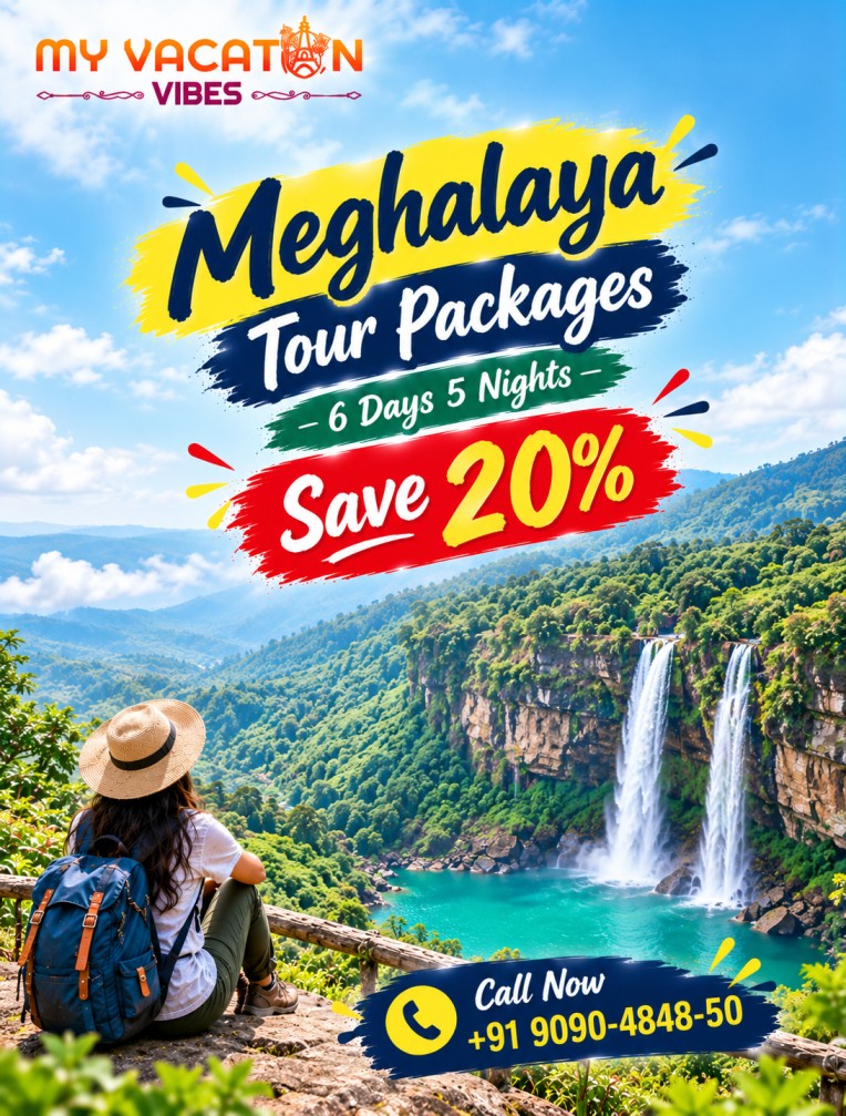  Meghalaya Tour Packages 6 Days 5 Nights – Save 20% +91 9090-4848-50