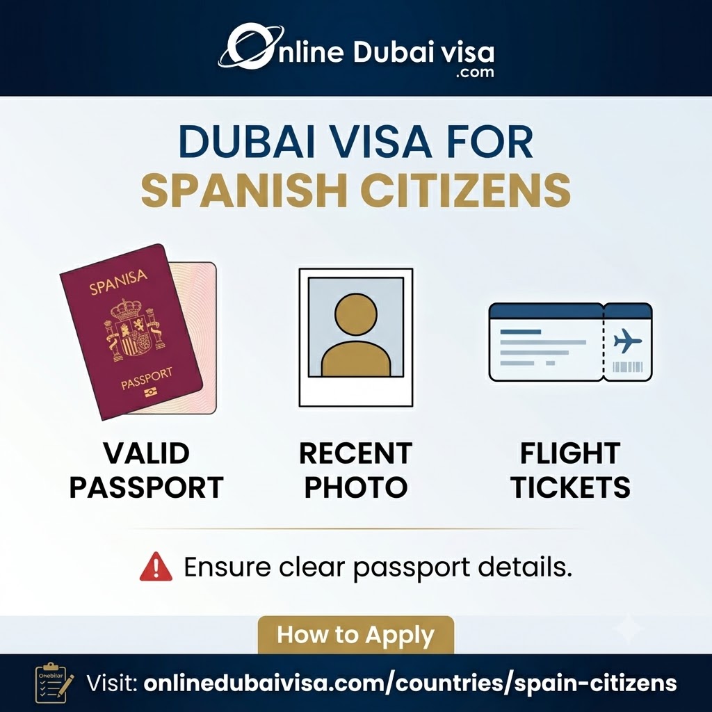  What Documents Do Spanish Citizens Need to Apply for a Dubai Visa Online?