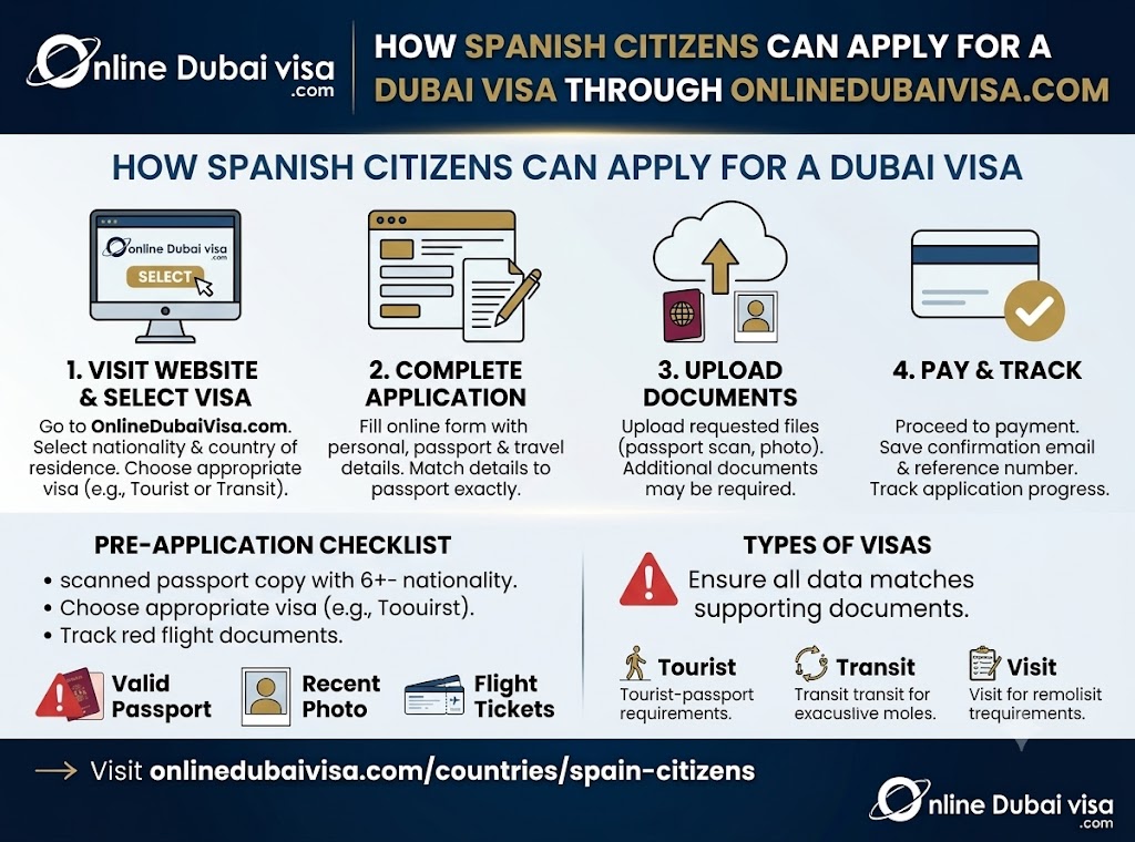  How Can Spanish Citizens Apply for a Dubai Visa Through OnlineDubaiVisa.com?