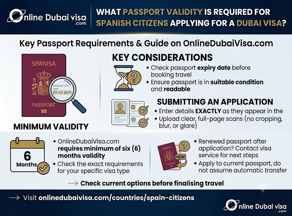  What Passport Validity Is Required for Spanish Citizens Applying for a Dubai Visa?