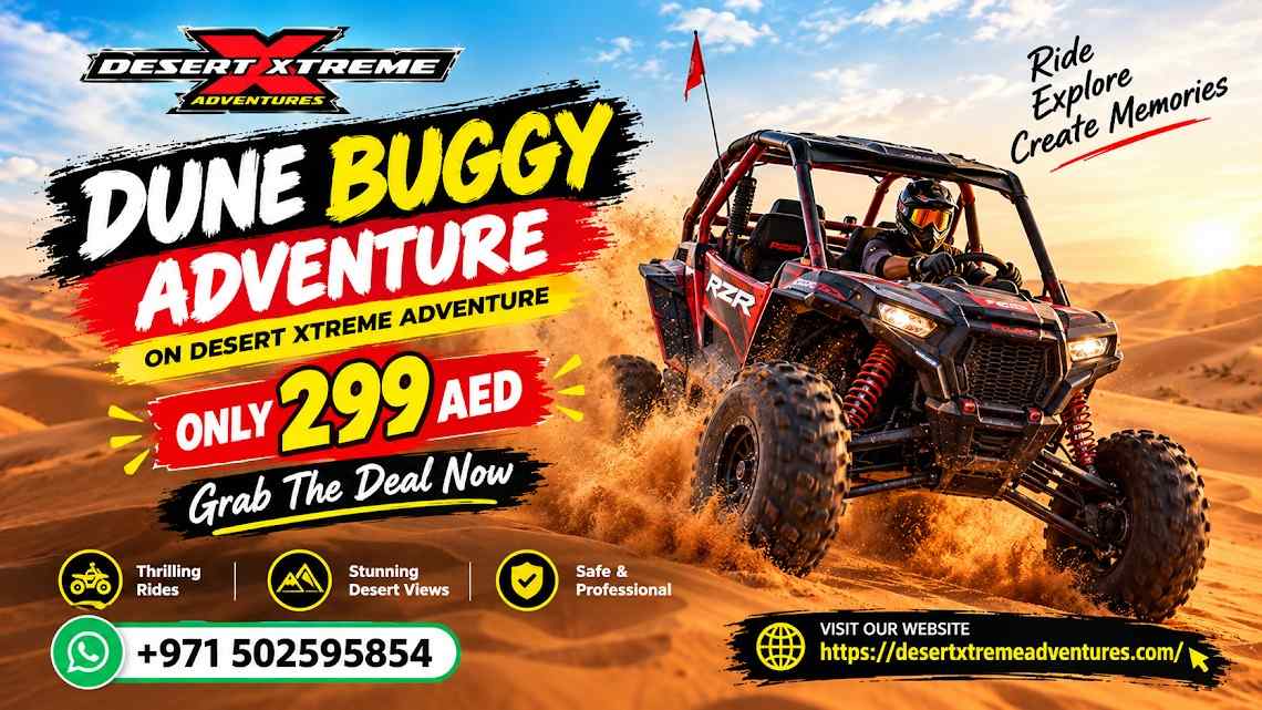  Desert Safari Quad Bike Ride - Deal @60 AED