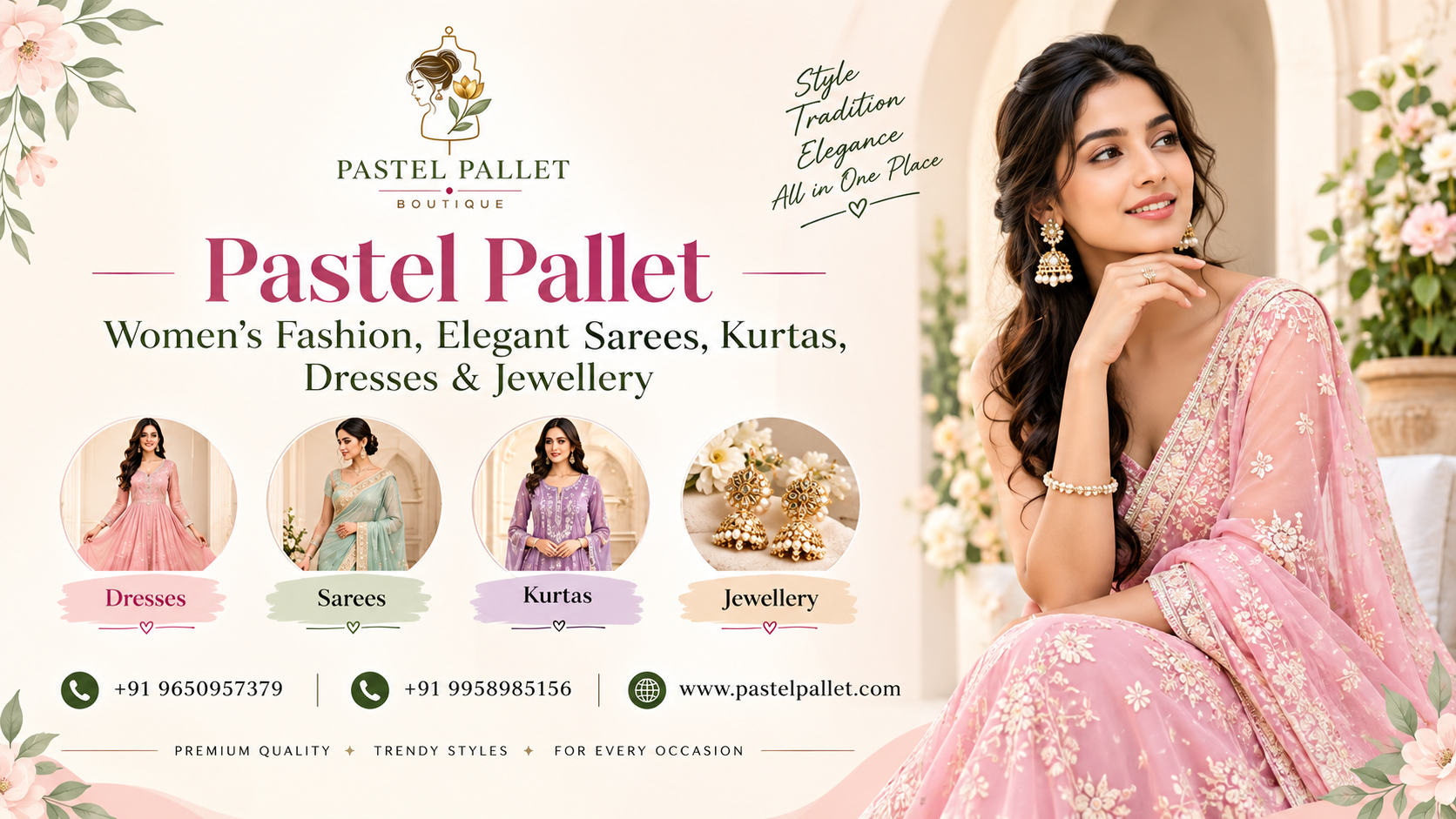  Pastel Pallet – Women’s Fashion, Elegant Sarees, Kurtas, Dresses & Jewellery