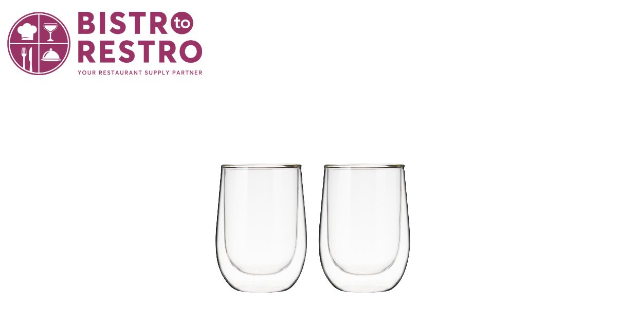 True Double Walled Wine Glasses Set of 2