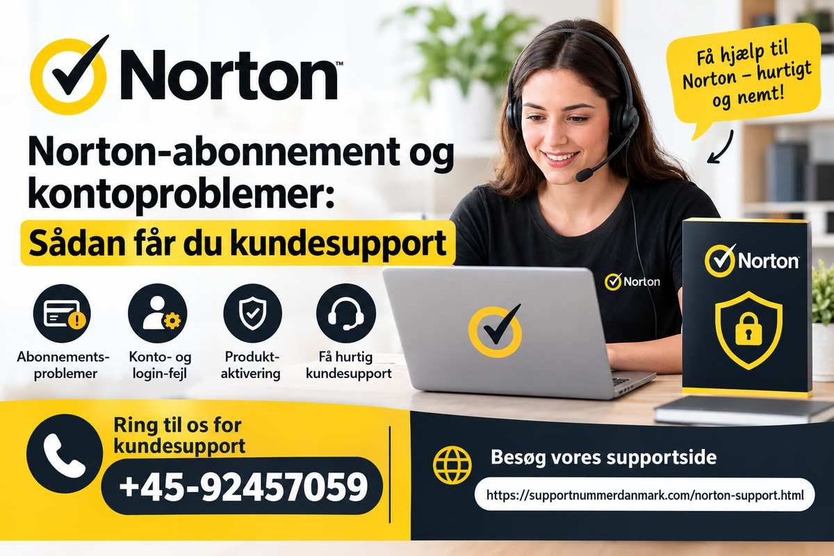  Norton-abonnement og kontoproblemer: Sådan får du kundesupport