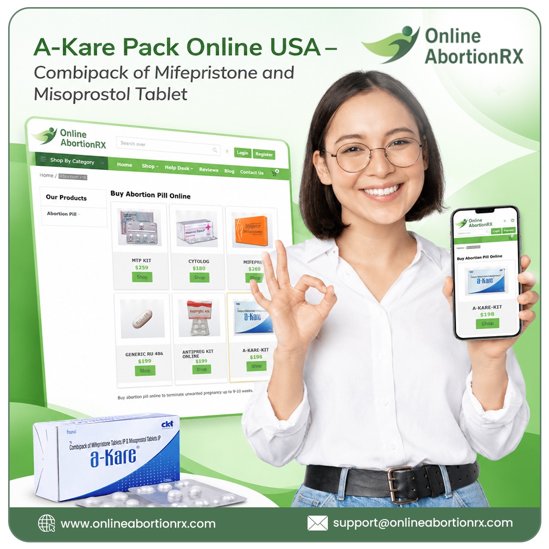  A-Kare Pack Online USA – Combipack of Mifepristone and Misoprostol Tablet