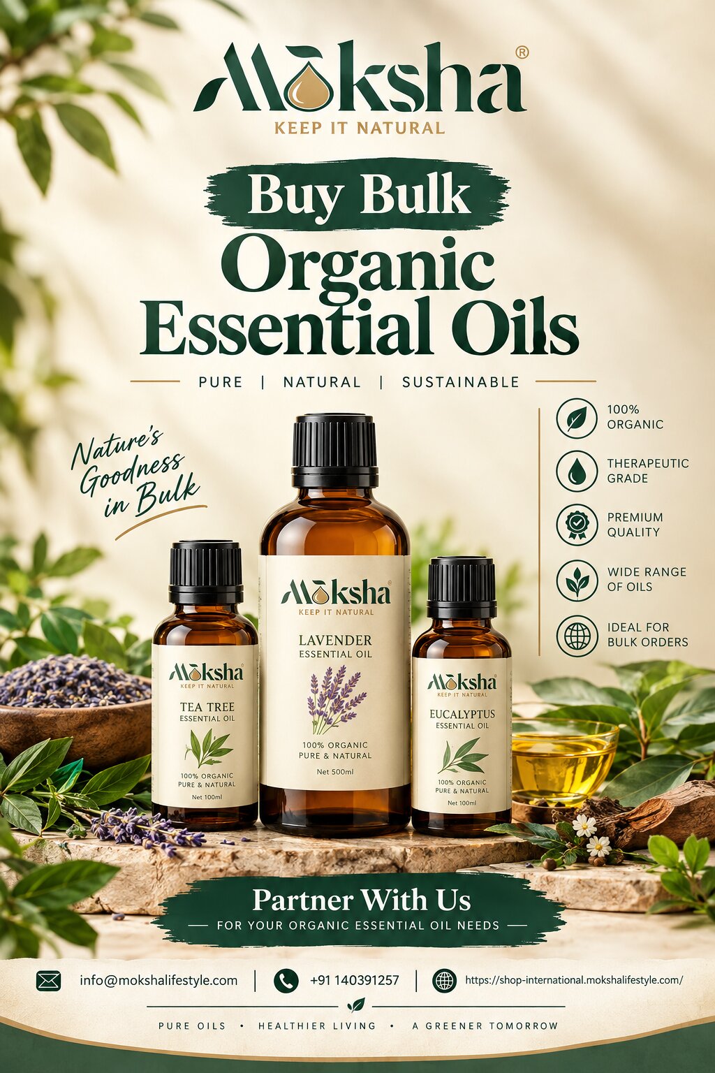  Buy Organic Essential Oils in Bulk | Moksha Lifestyle