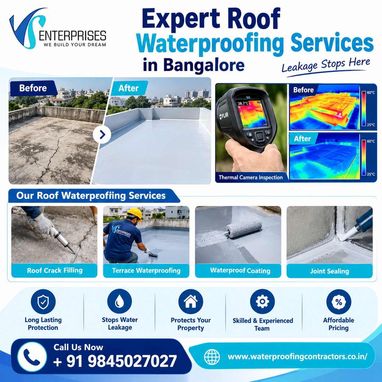  Expert Roof Waterproofing Services in Bangalore