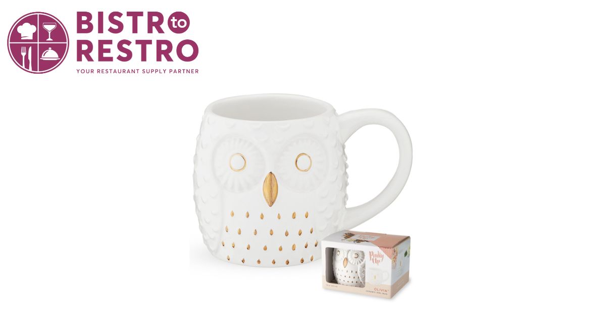  Pinky Up Olivia Owl Mug for Coffee and Tea