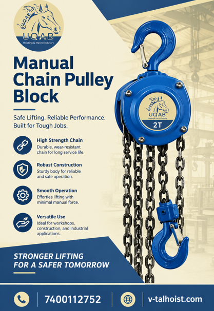  Manual Chain Pulley Block in Mumbai - V-talhoist