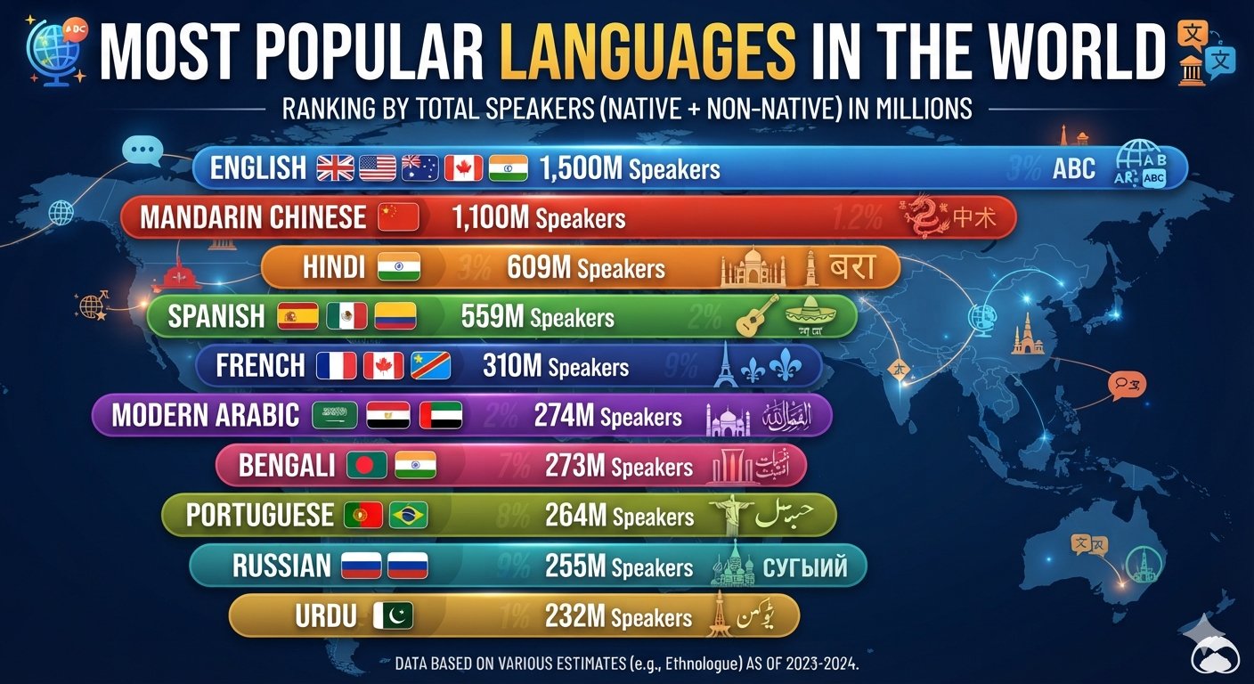  What is the most popular language in the world?