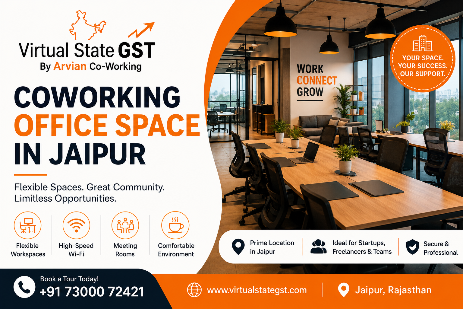  Coworking Office Space in Jaipur for Startups and Businesses