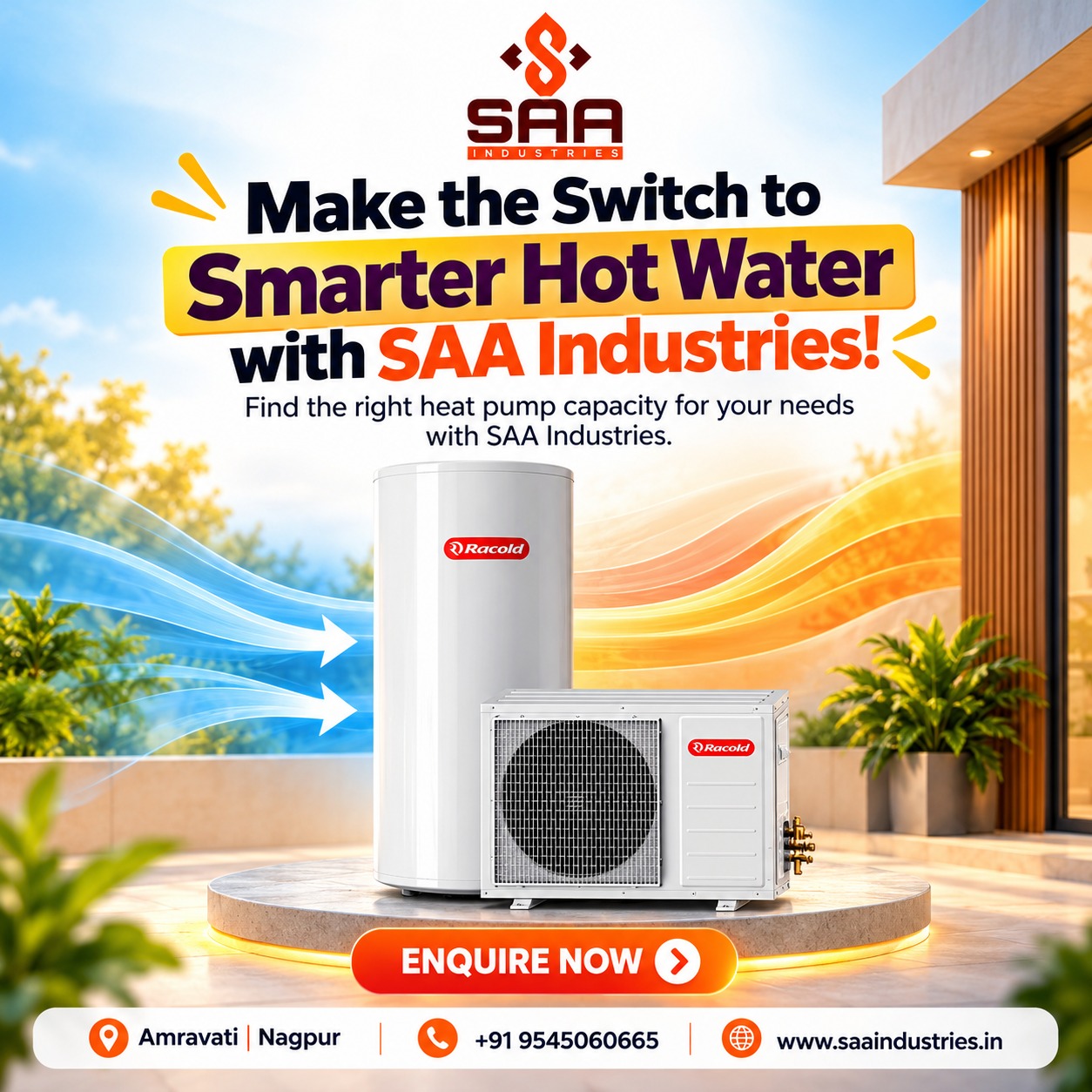  Heat Pump Water Heating Solutions for Sports Clubs and Fitness Centres in Nagpur