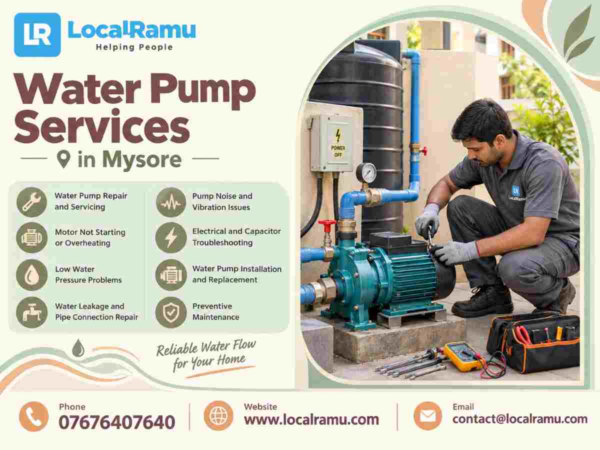  Smart Water Pump Repair Service in Mysore by LocalRamu