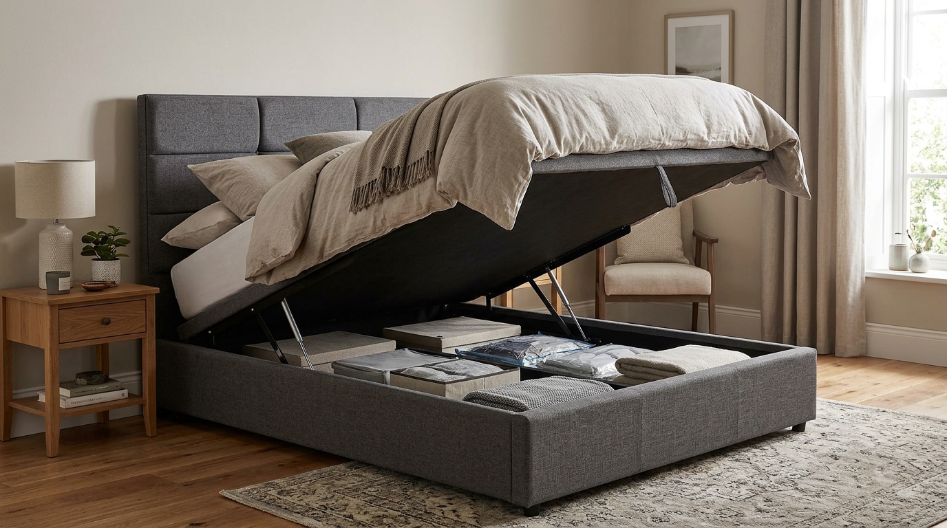  Lift Up Storage Bed Frame - Zenna Beds