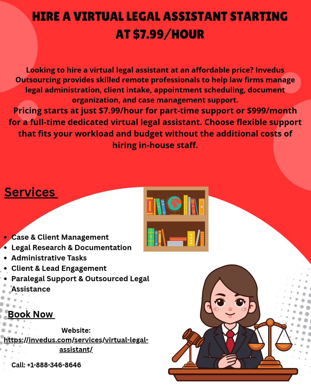  Hire a Virtual Legal Assistant Starting at $7.99/Hour