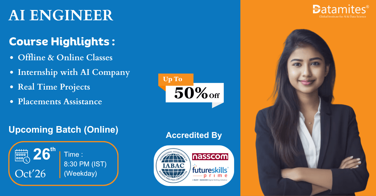  DataMites Artificial intelligence Classes in Noida