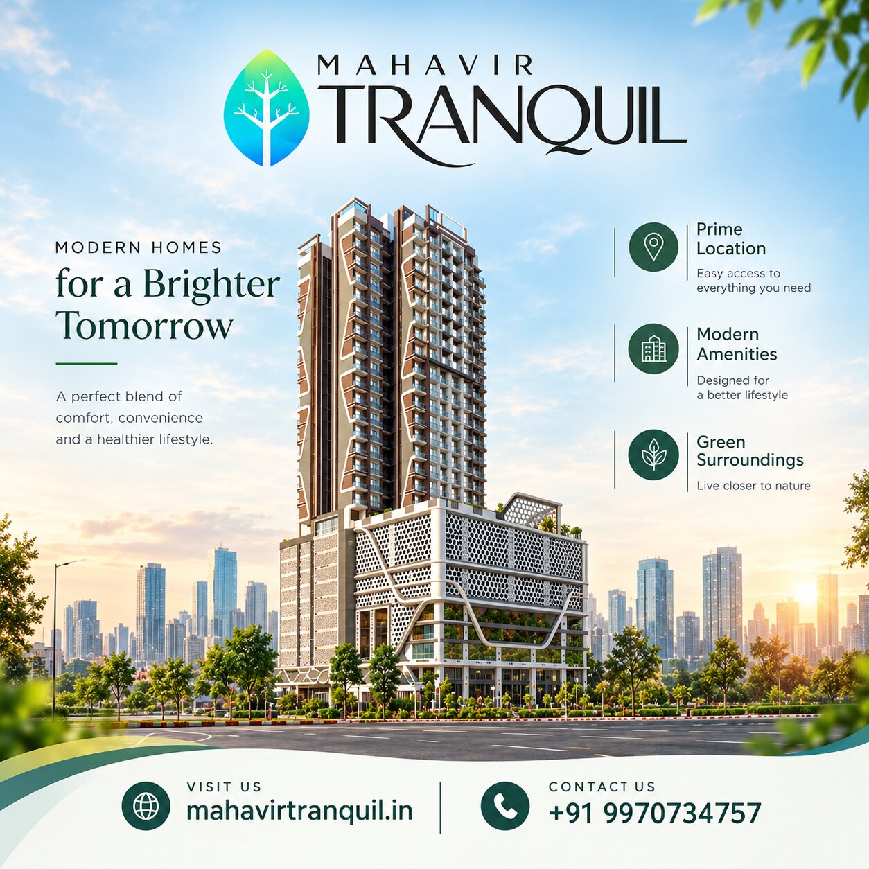  Mahavir Tranquil Thane - Serenity Blessed 2 BHK & Jodi Flats