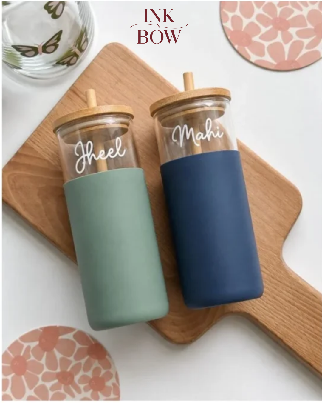  Order Custom Name Glass Tumbler Online With Gift-Wrap Available - Ink N Bow