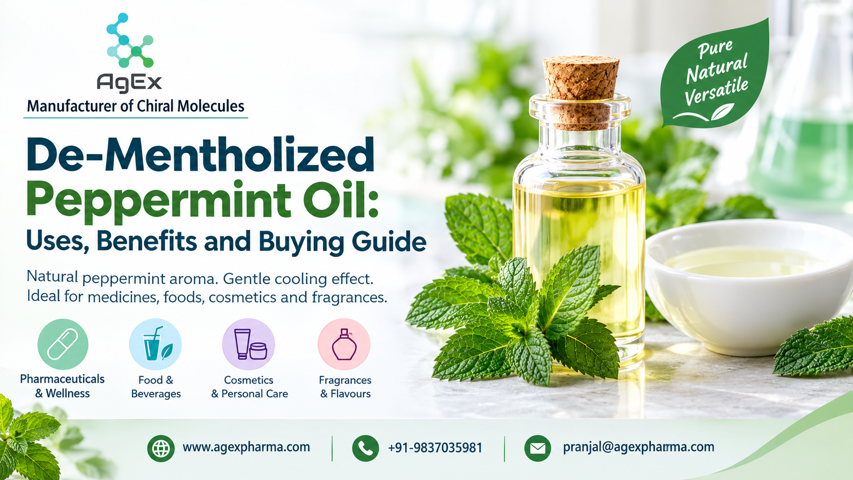  De-Mentholized Peppermint Oil Manufacturer and Supplier – AgExPharma