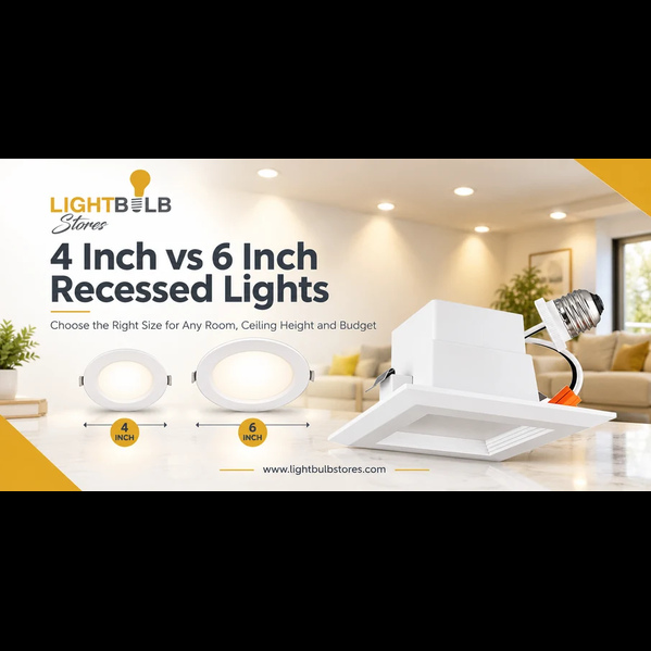  What’s the Difference? 4 Inch vs 6 Inch Recessed Lights