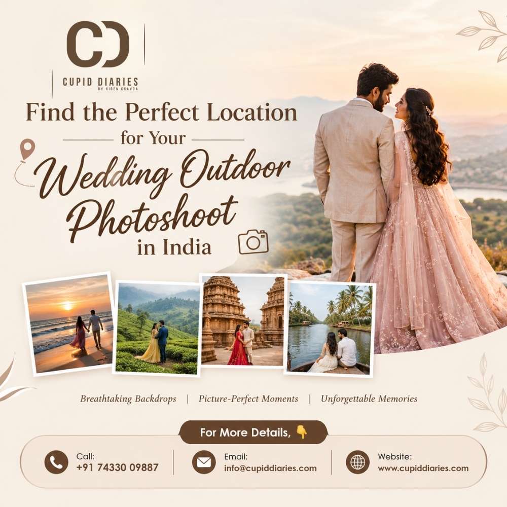  Find the Perfect Location for Your Wedding Outdoor Photoshoot in India - Cupid Diaries