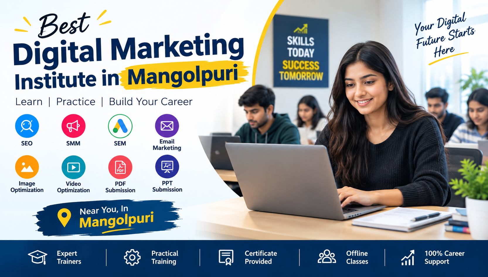  Best Digital Marketing Institute in Mangolpuri