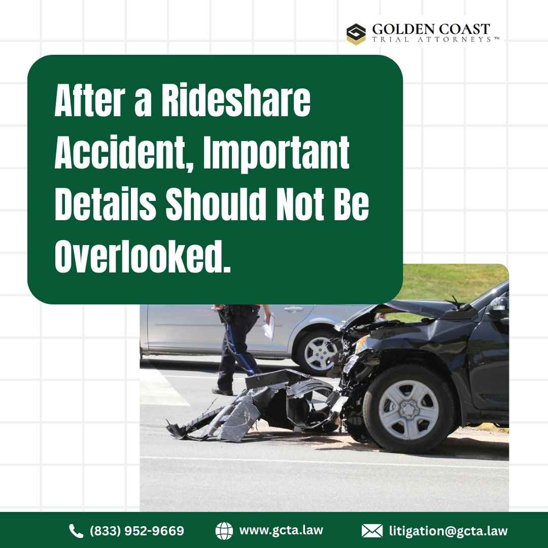  After a Rideshare Accident, Important Details Should Not Be Overlooked.