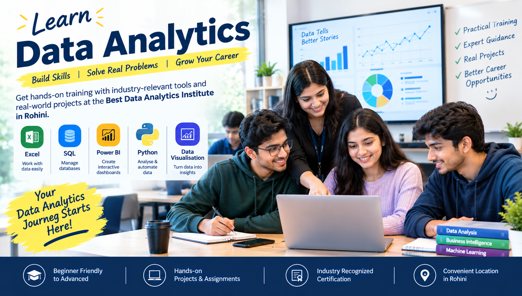  Learn Excel, SQL & Power BI at a Data Analytics Institute in Rohini