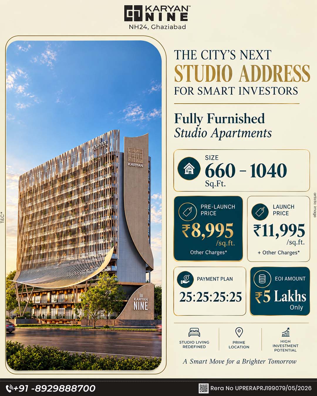  3 BHK flats opposite Wave City