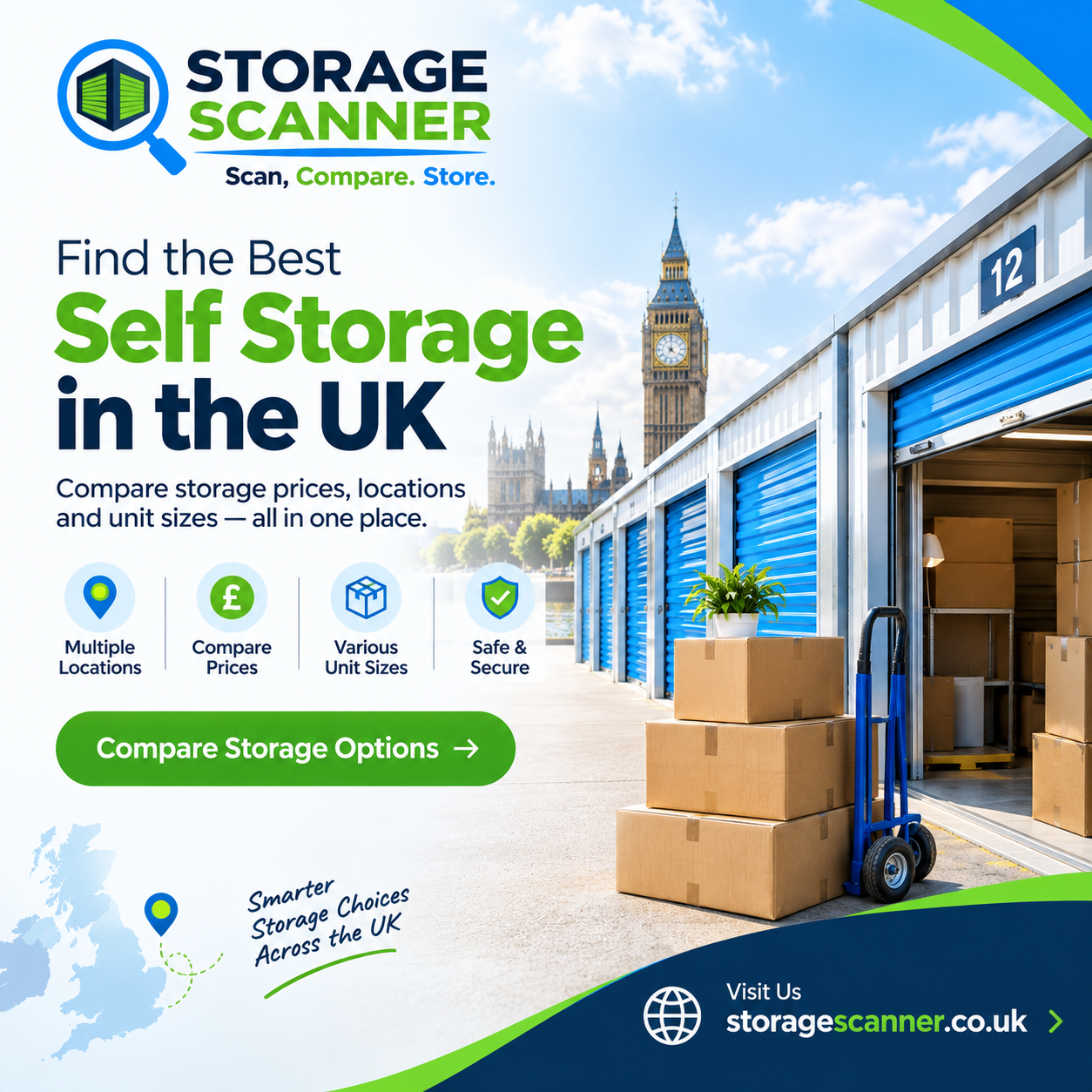  Storage Scanner | Find & Compare Self Storage Across the UK
