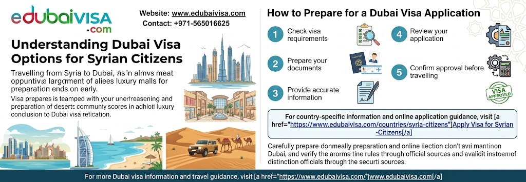  Understanding Dubai Visa Options for Syrian Citizens