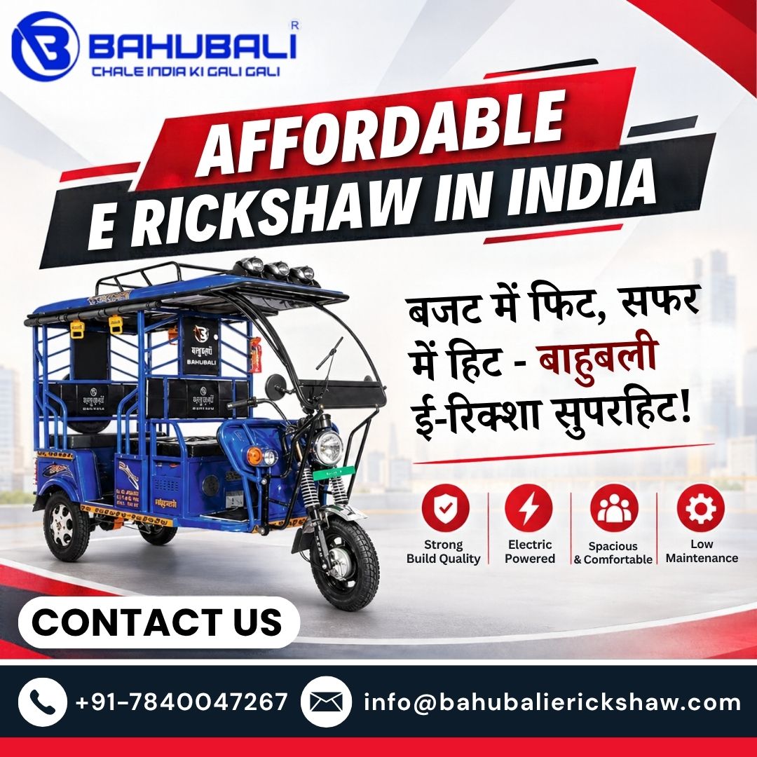  Affordable E Rickshaw in India