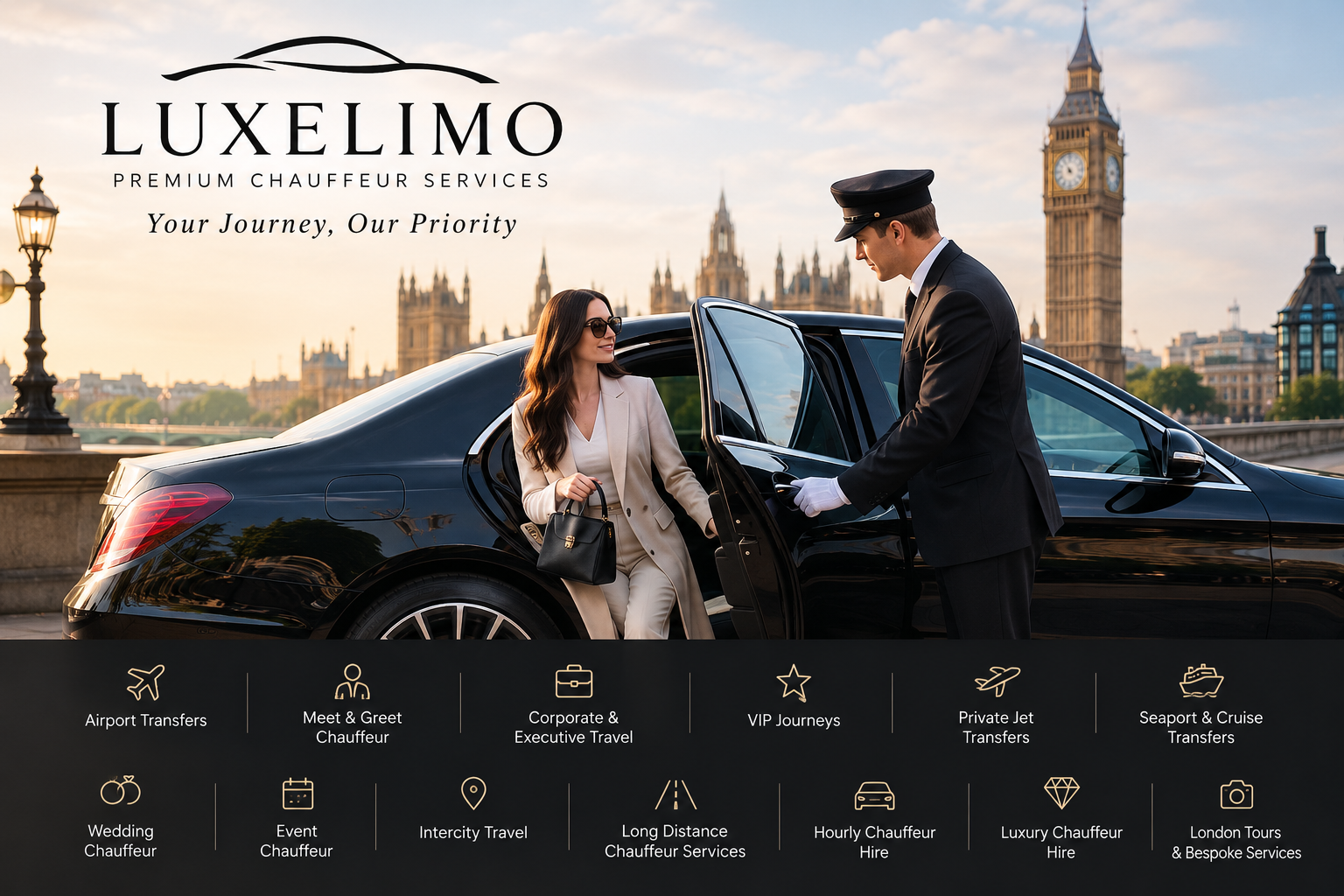  London Chauffeurs for Professional and Private Travel | LuxeLimo