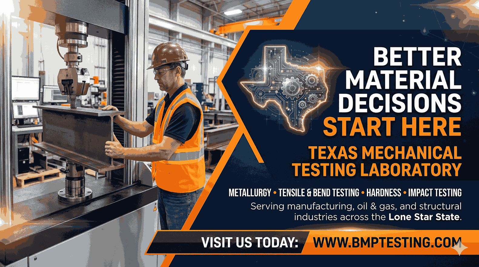 Better Material Decisions Start Here: Texas Mechanical Testing Laboratory
