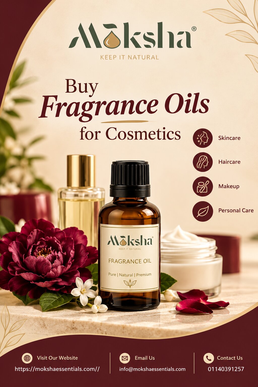  Buy Natural Fragrance Oil for Cosmetics | Moksha Essentials