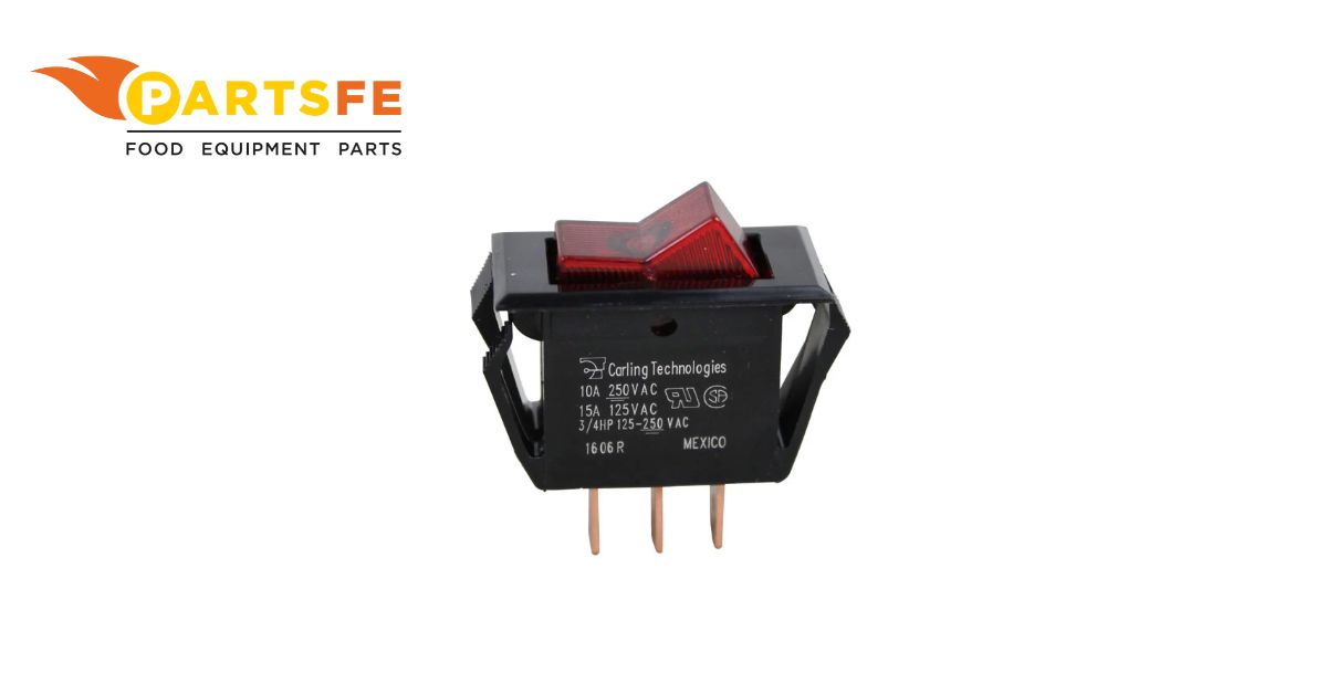  Nemco 47231 Red Lighted Rocker Switch SPST On/Off