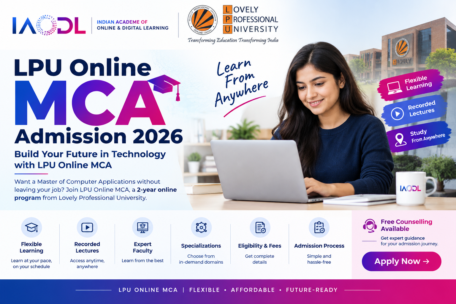  Online MCA from LPU: Study from Home, Upgrade Your IT Career