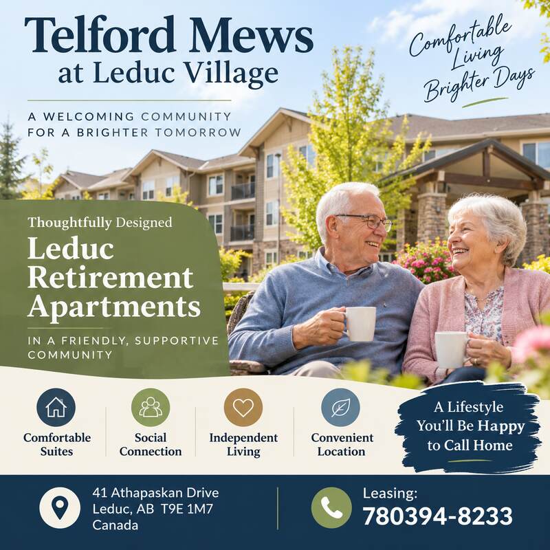 Comfortable Senior Living at Telford Mews at Leduc Village