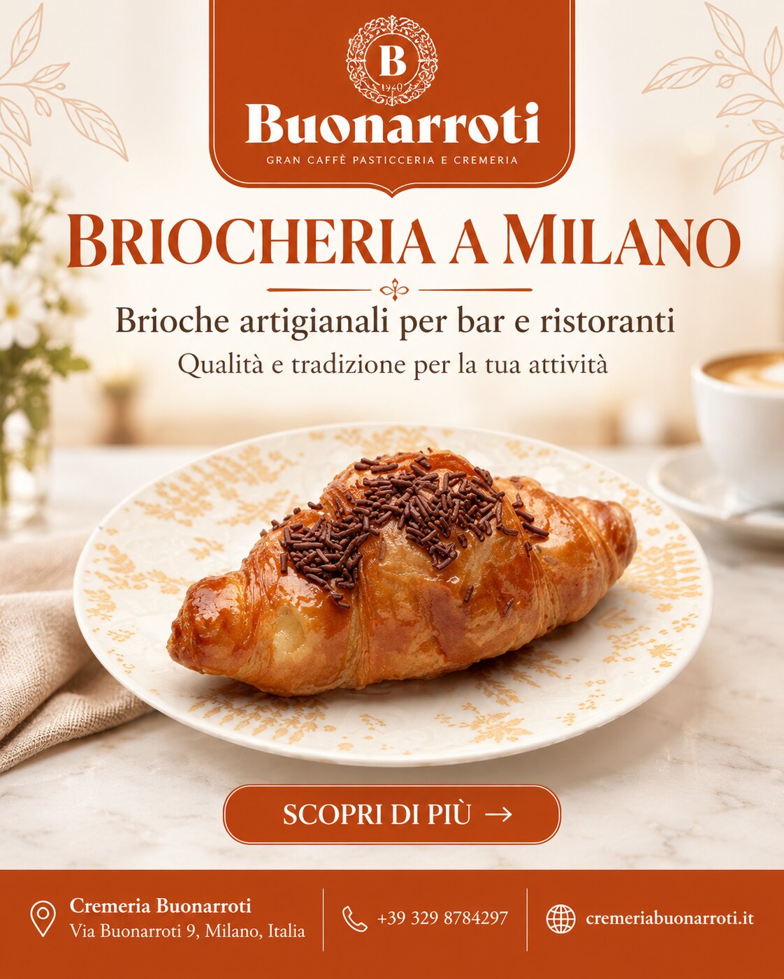  Brioche Artigianali per Bar e Ristoranti  | Cremeria Buonarroti