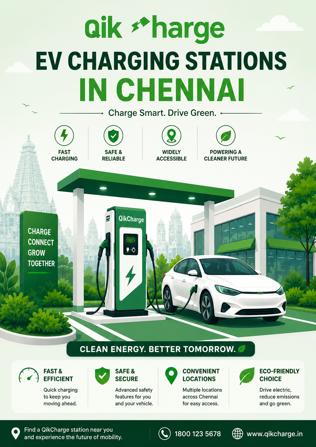  EV Charging Station in Chennai – QikCharge