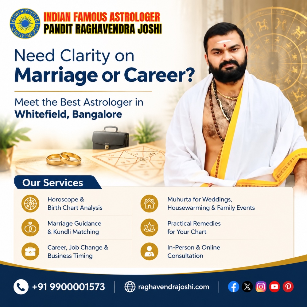  Need Clarity on Marriage or Career? Meet the Best Astrologer in Whitefield, Bangalore