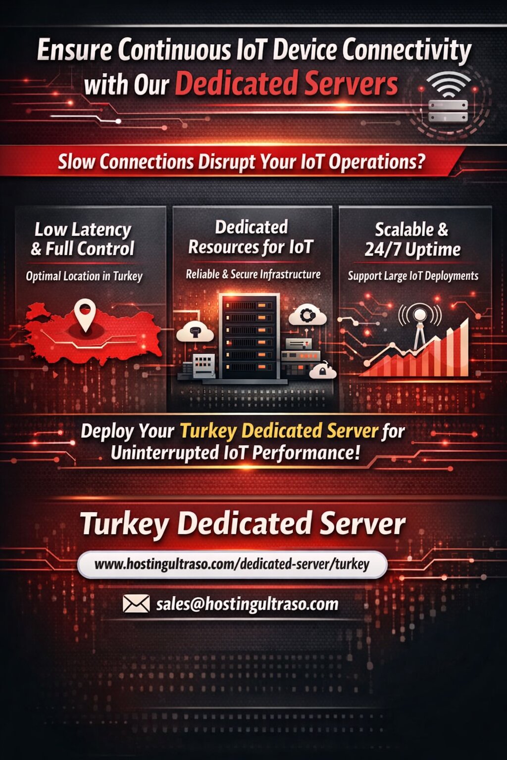  Ensure Continuous IoT Device Connectivity with Our Turkey Dedicated Server