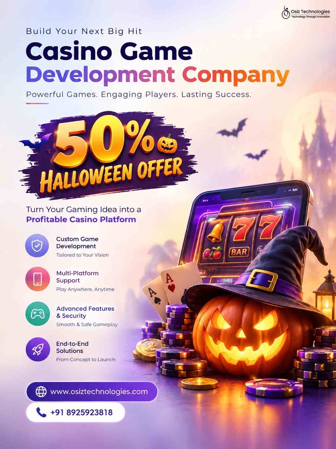  Ready to Enter the Casino Gaming Market? Get 50% OFF This Halloween