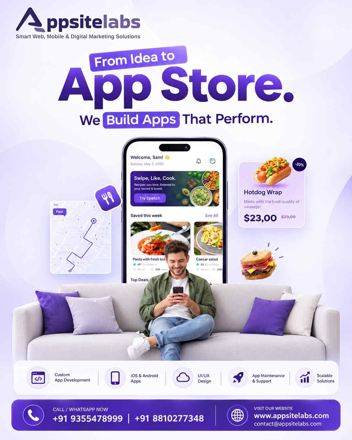  Mobile App Development Company in Delhi | Custom App Solutions