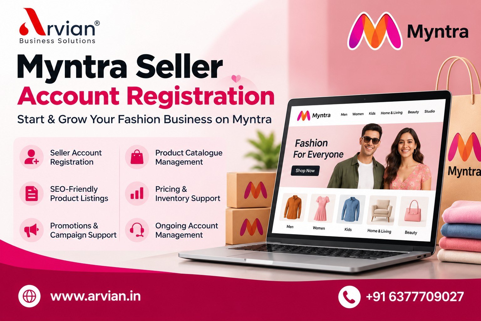  Myntra Seller Account Registration & Management Services