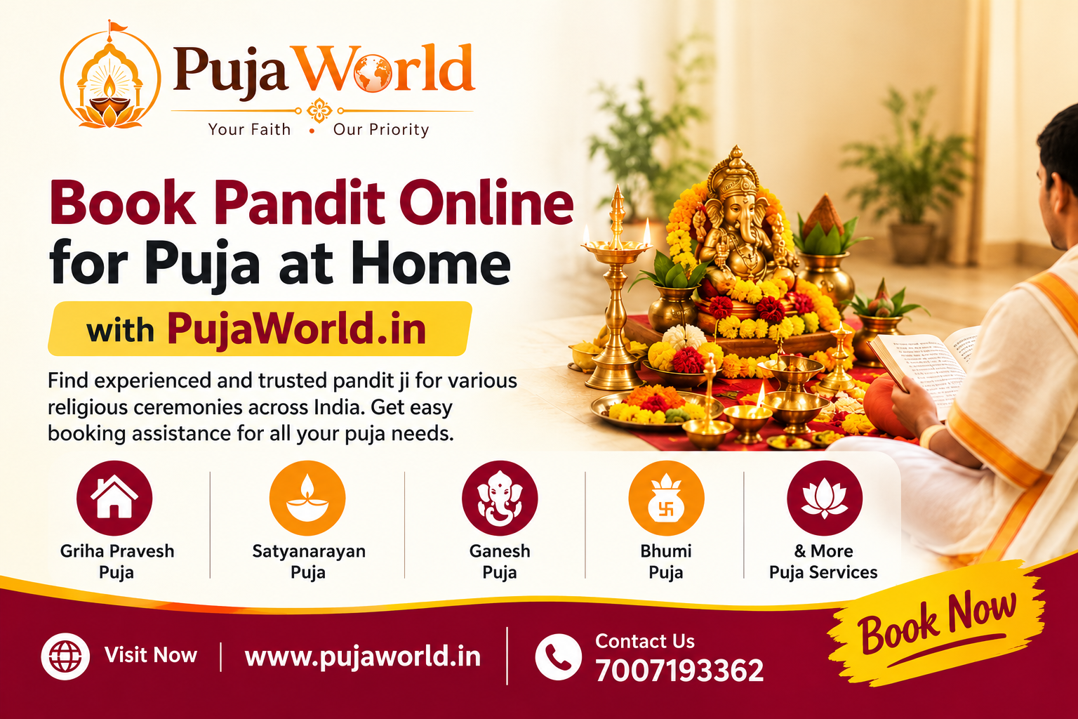 Online Pandit Booking for Puja at Home
