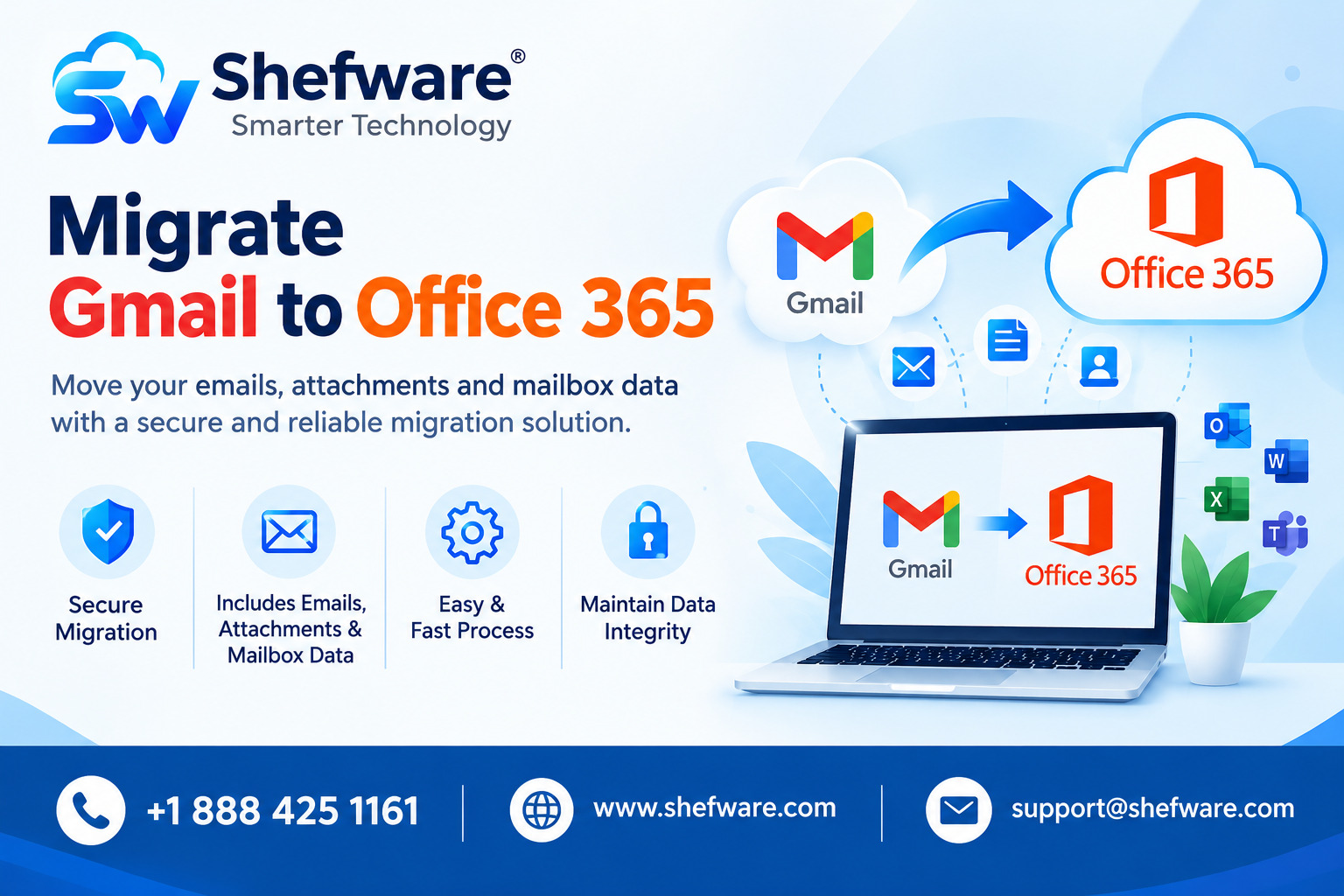  Migrate Gmail to Office 365 – Secure Email Migration Solution