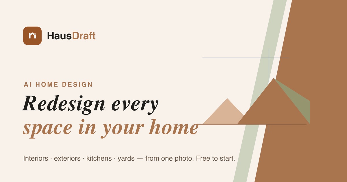  HausDraft — AI home design from one photo