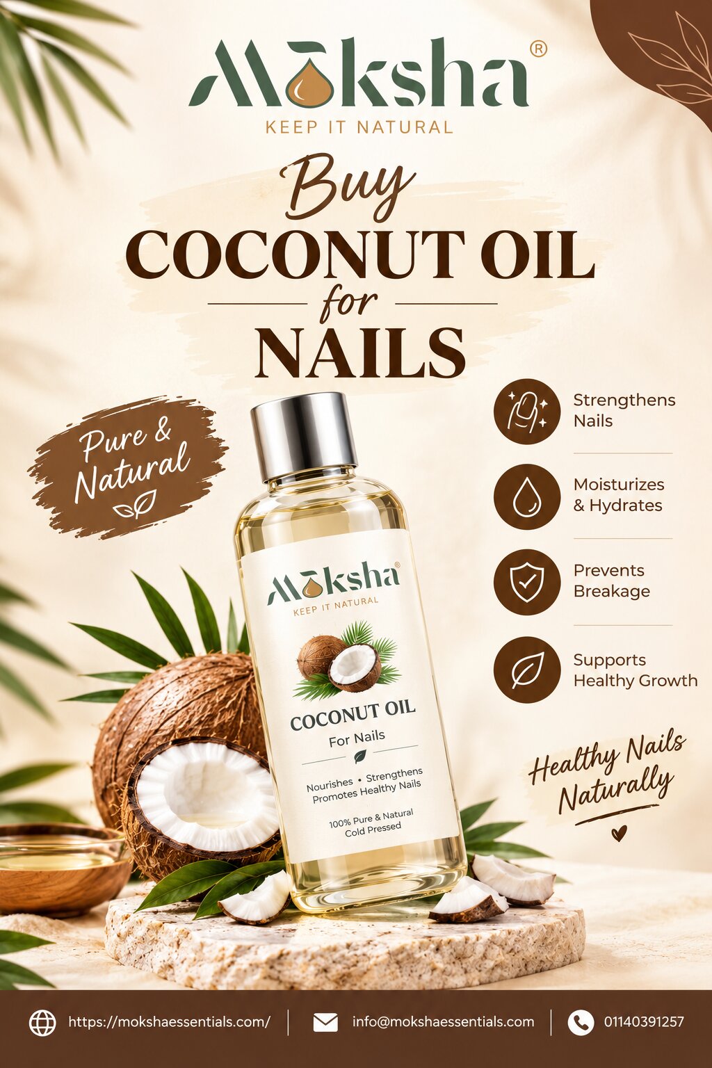  Buy Coconut Oil for Nails Online | Moksha Essentials