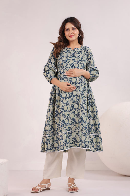  Maternity Kurti Online | Cotton Feeding Kurtis with Zip